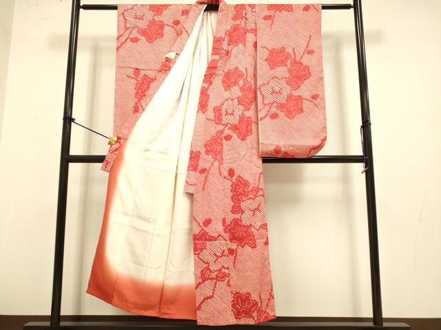 平和屋本店∵極上 女の子 十三参り 子供 祝着 総絞り 枝花文 逸品 DZAB3249kh6