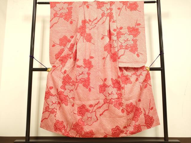 平和屋本店∵極上 女の子 十三参り 子供 祝着 総絞り 枝花文 逸品 DZAB3249kh6