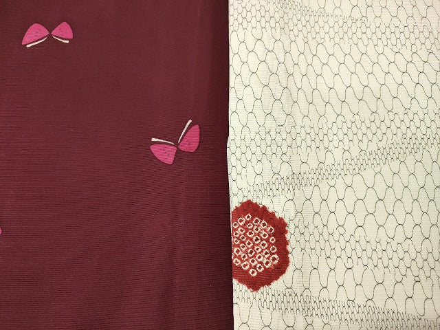 平和屋本店■夏物 小紋 絽 紗 まとめて20点 蝶 花柄 竹林 立波 本藍 型絵染 着用可能多数 全て正絹 se3805