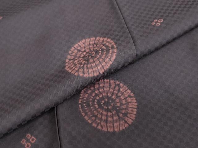 平和屋着物●上質な小紋 絞り 舞花文 さが美扱い 正絹 逸品 未使用 DAAZ7448ud