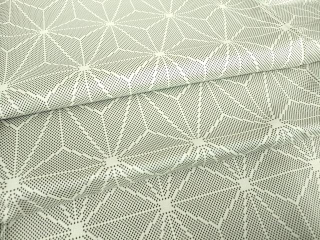 平和屋着物●上質な紬 麻の葉文 西武百貨店扱い 正絹 逸品 DAAY9660az
