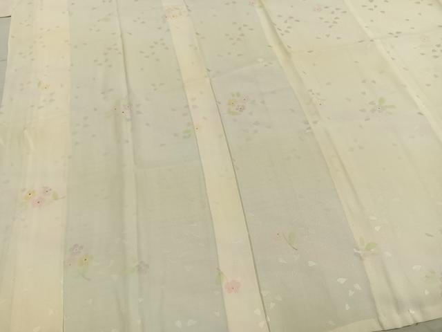 平和屋着物●長襦袢 無双仕立て 舞花文 暈し染め 金彩 正絹 逸品 AABD8598fy