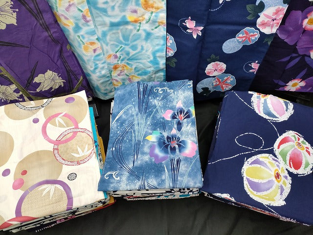 平和屋本店■浴衣 まとめて 45点 金魚 花柄 hiromichi nakano 綿紅梅 など 着用可能多数 未使用品あり ppp3074