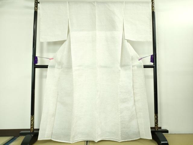 平和屋本店*極上 夏物 沖縄県無形文化財指定 本場八重山上布 麻 反端付き 逸品 未使用 DZAB3465kh6
