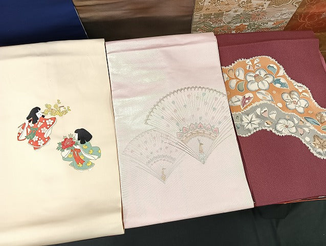 平和屋着物■名古屋帯 まとめて100点 孔雀 人物 更紗 花柄 楽器 辻が花 駒刺繍 金彩 金銀糸 着用可能多数 未使用品あり 全て正絹 mmm936