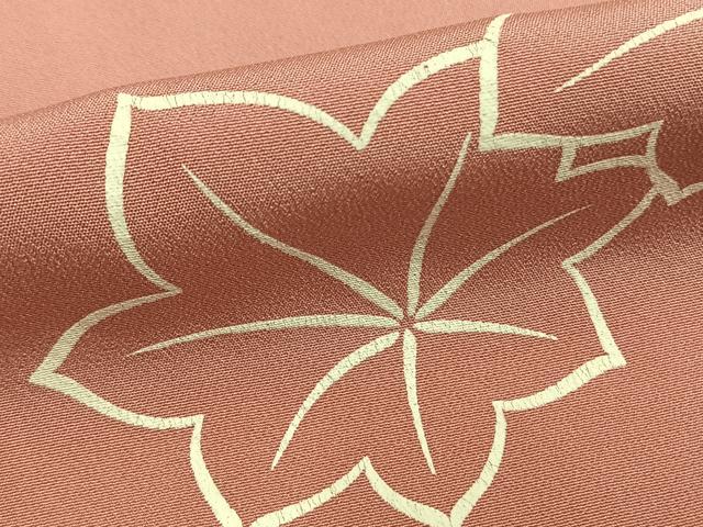 平和屋着物●上質な小紋 舞花文 正絹 逸品 AABD8704fy