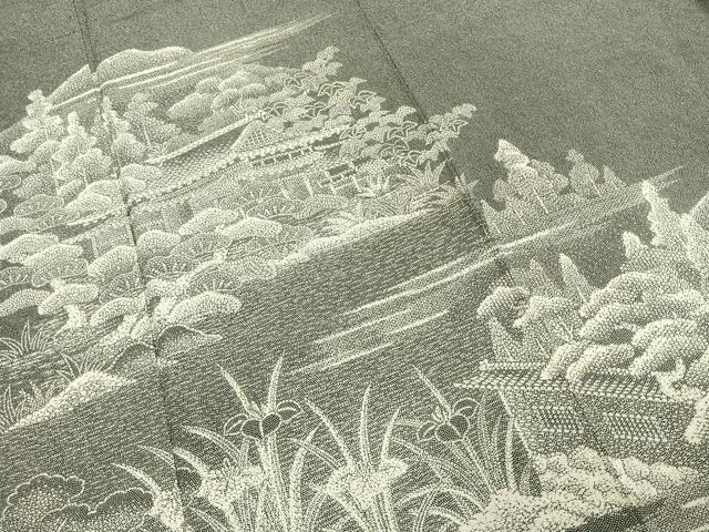 平和屋着物●訪問着 作家物 風景文 正絹 逸品 AABD8726fy