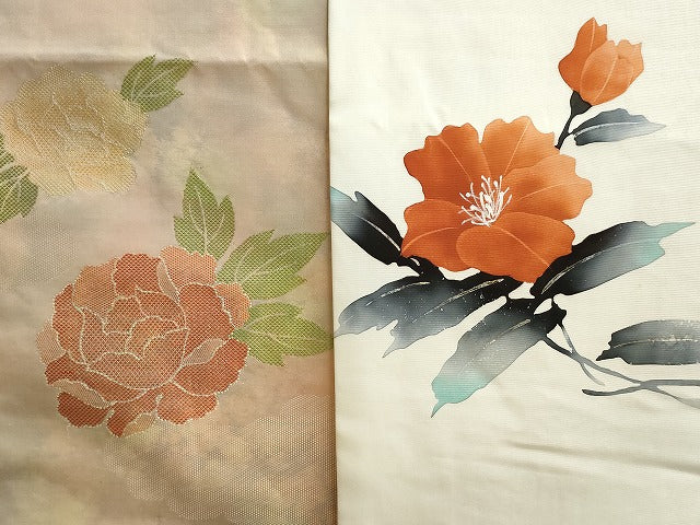 平和屋本店■名古屋帯 まとめて100点 向かい鳳凰 鶴 人物 更紗 薔薇 花柄 葡萄 手描き 刺繍 金銀糸 など 未使用品あり 全て正絹 se3816