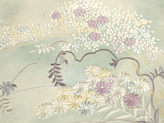平和屋本店■名古屋帯 まとめて100点 鴛鴦 鳥 薔薇 花柄 吉野間道 手描き 刺繍 金銀糸 など 着用可能多数 未使用品あり 全て正絹 se3817