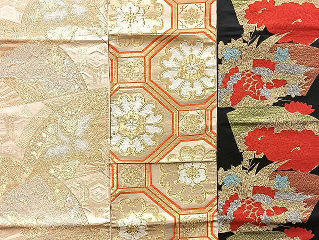 平和屋着物■袋帯 西陣 まとめて100点 鳳凰 鶴 鴛鴦 尾長鳥 孔雀羽 人物 向い蝶 更紗 正倉院 宝相華 金銀糸 未使用品あり 全て正絹 mmm966