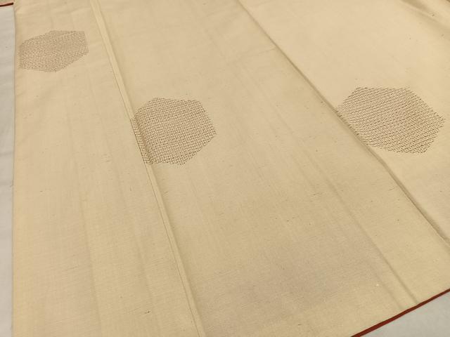 平和屋着物■上質な紬 亀甲文 正絹 逸品 AABE0393oa
