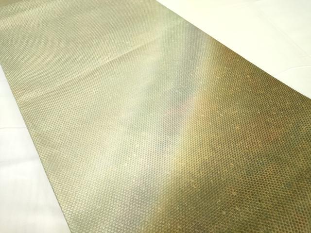 平和屋着物▼六通柄袋帯 霞文 金糸 正絹 逸品 DAAY9842az