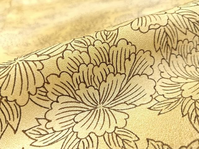 平和屋着物■上質な小紋 草花流水文 暈し染め 正絹 逸品 AABD6767uw