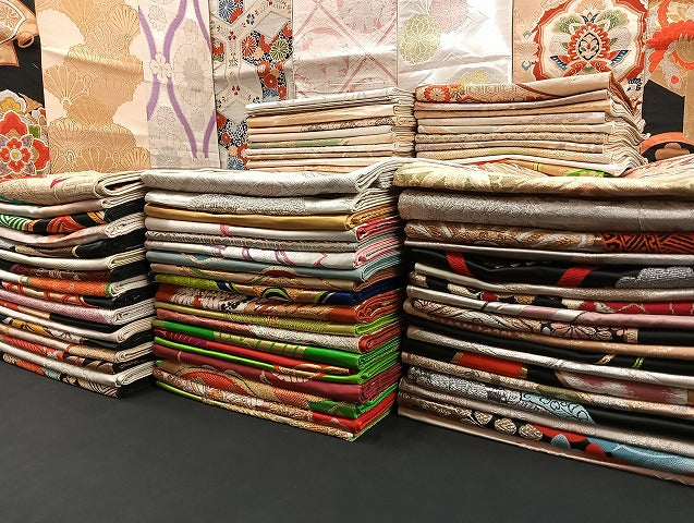 平和屋着物■袋帯 西陣 まとめて100点 鳳凰 向い鶴 蝶 更紗 松竹梅 花柄 正倉院 佐賀錦 金銀糸 着用可能多数 未使用品あり 全て正絹 mmm973