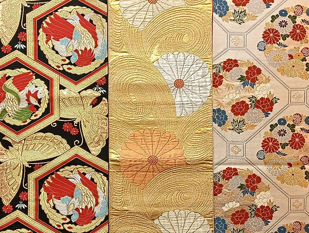 平和屋着物■袋帯 西陣 まとめて100点 鳳凰 向い鶴 孔雀 人物 蝶 更紗 花柄 正倉院 楽器 駒刺繍 金銀糸 など 未使用品あり 全て正絹 mmm979