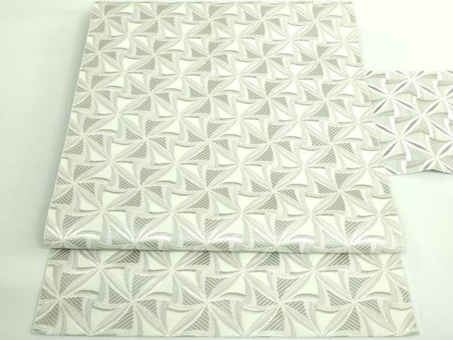 平和屋本店●極上 本場筑前博多織 八寸名古屋帯 風車 逸品 DZAB2923kh6