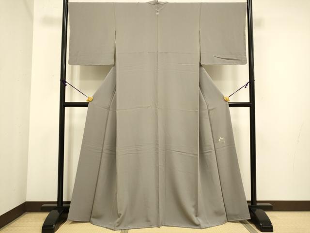 平和屋着物●極上 本草木染作家 啓圓 色無地 濃い胡桃染色 逸品 未使用 DZAB3884kh6