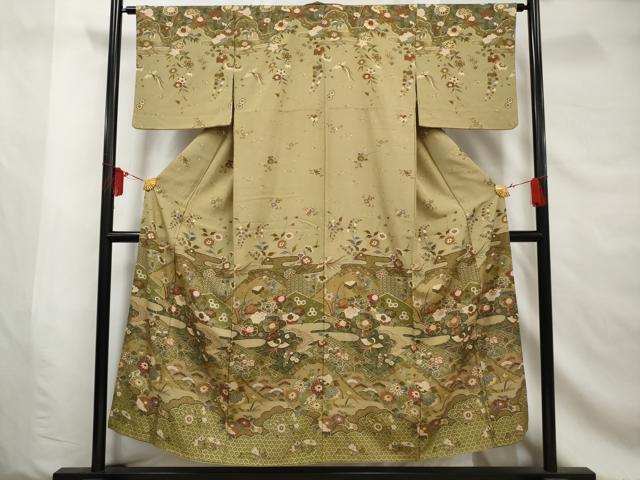 平和屋着物■訪問着 鳳凰花文 金彩 正絹 逸品 AABE0874gw