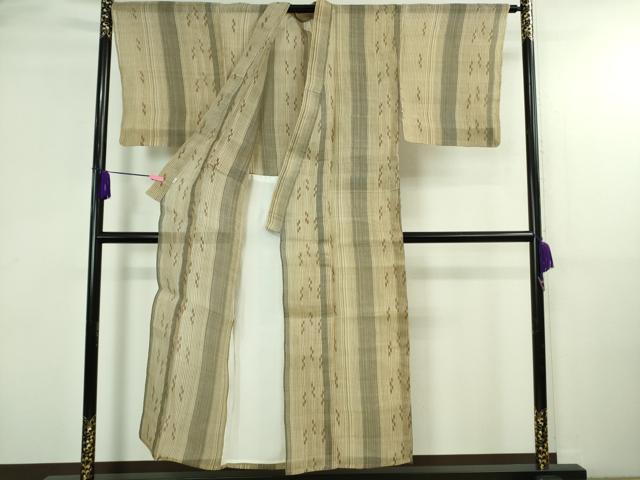平和屋本店*希少 夏物 男性 人間国宝 平良敏子 喜如嘉の芭蕉布 手積み芭蕉糸100% 手結い 手織 証紙付き 逸品 DZAA2605kh6