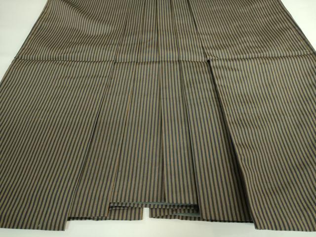 平和屋着物●極上 男性 馬乗り袴 縞 逸品 DZAB3188kh6