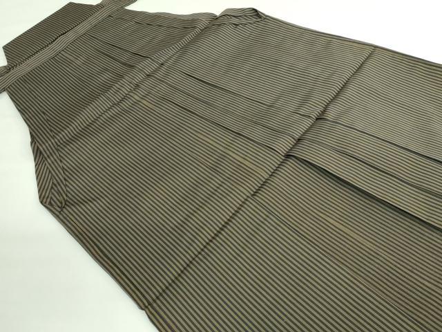 平和屋着物●極上 男性 馬乗り袴 縞 逸品 DZAB3188kh6