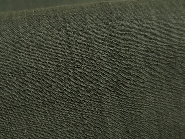 平和屋本店●希少 男性 本場結城紬 重要無形文化財 地機 行灯袴 黒緑色地 小倉商店 証紙付き 伊勢丹扱い 逸品 未使用 DZAB3189kh6