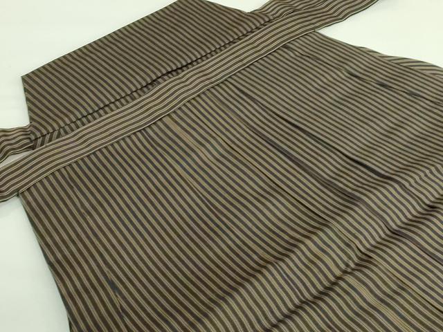 平和屋着物●極上 男性 馬乗り袴 縞 逸品 DZAB3188kh6