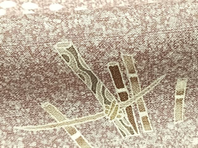 平和屋着物●訪問着 紬地 作家物 風景文 正絹 逸品 AABE5382fy