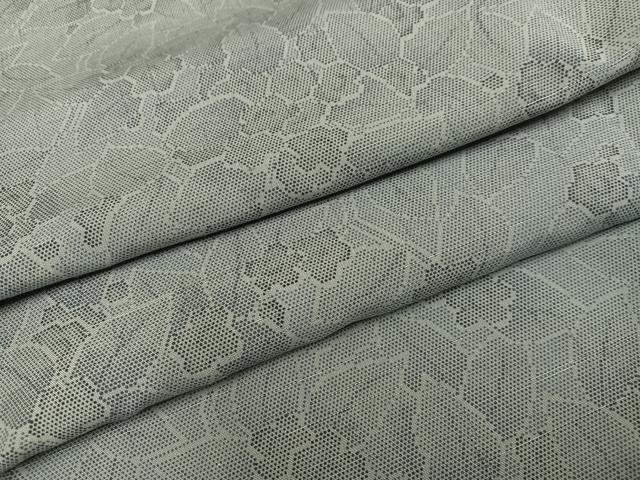平和屋着物●上質な小紋 紬地 紫陽花 あじさい 正絹 逸品 AABE5903ph