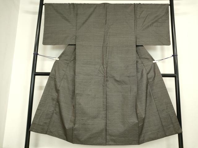 平和屋着物●男性 本場大島紬 アンサンブル 長羽織 亀甲柄 正絹 逸品 DAAY997az