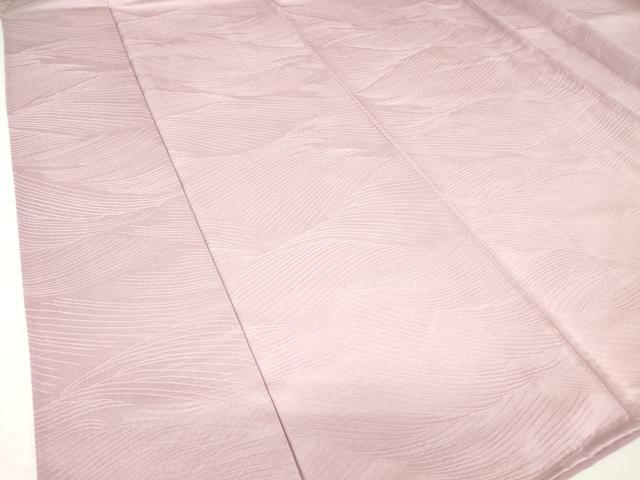 平和屋着物●上質な色無地 流水地紋 紅藤色 正絹 逸品 未使用 DAAY9955az
