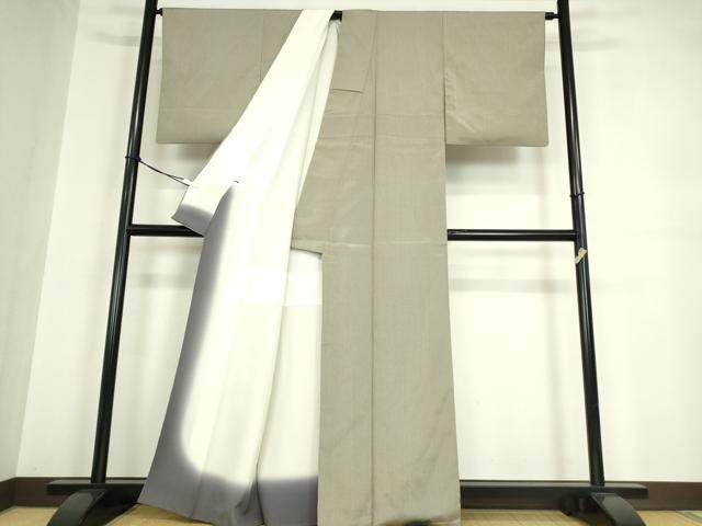平和屋着物●上質な小紋 縞 正絹 逸品 DABA4002az