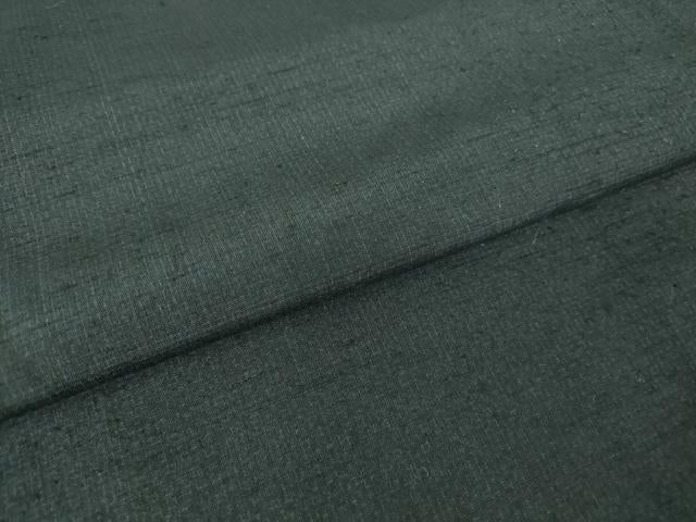 平和屋着物●男性 紬 アンサンブル 紺色 正絹 逸品 DABA4106az