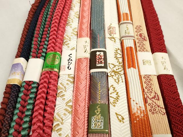 平和屋着物●和装小物 帯締め10本セット 礼装用 組紐 高麗組 笹浪組 金糸 逸品 未使用 DABA7530zzz