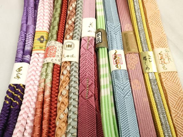 平和屋着物●和装小物 帯締め10本セット 手組紐 組紐 高麗組 鴨川組 金銀糸 逸品 未使用 DABA7529zzz
