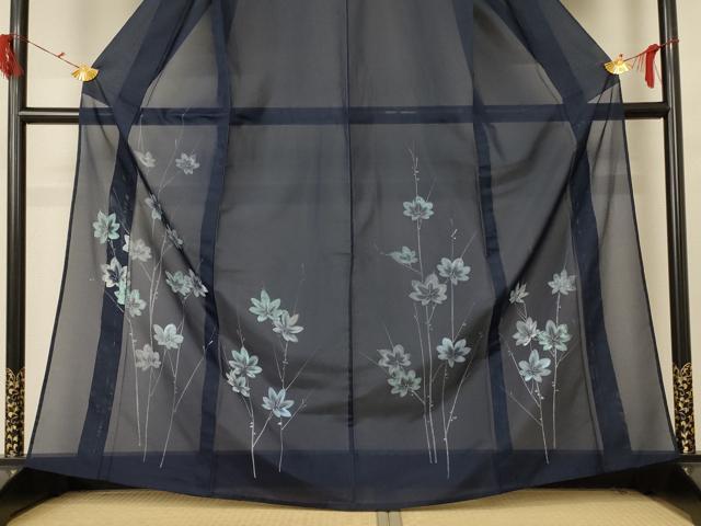 平和屋着物*夏物 訪問着 絽 楓文 洗える着物 AABE7457jd