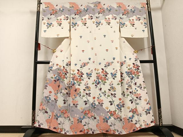 平和屋着物○訪問着 枝椿 金彩 正絹 逸品 AABF0001ph