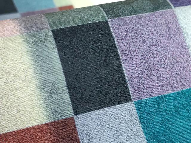 平和屋着物●極上 全通柄袋帯 変わり市松 逸品 DZAB3666kh6