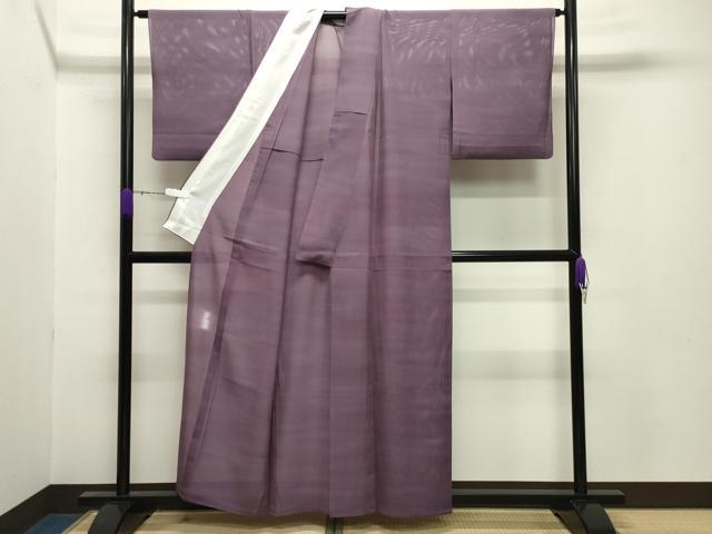 平和屋着物*夏物 虹色創家 本郷大田子 小紋 絽 霞文 暈し染め 正絹 逸品 CABB0123gh