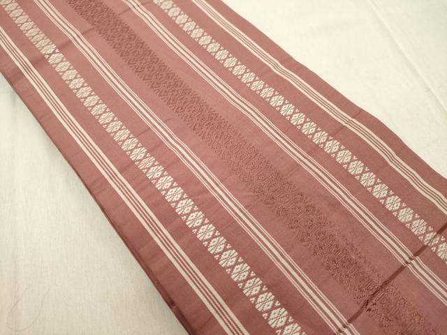 平和屋着物◎本場筑前博多織 半幅帯 献上 正絹 逸品 DABB2301cd