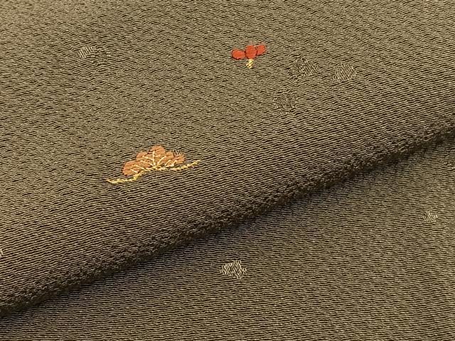 平和屋着物▼訪問着 駒刺繍 束ね熨斗松竹梅 正絹 逸品 BAAW3398hv