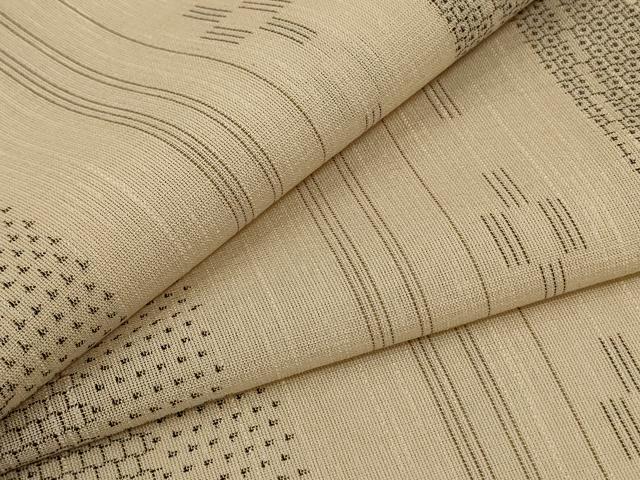平和屋着物*夏物 結城紬 夏結城 100亀甲 間道 正絹 逸品 AABE8986jd