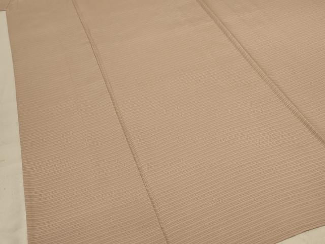 平和屋着物*夏物 色無地 絽 白茶色 正絹 逸品 AABE9015jd