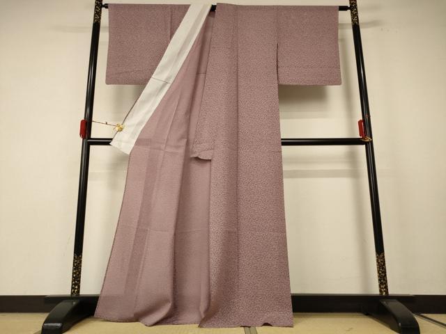 平和屋着物*夏物 小紋 絽 葉づくし 正絹 逸品 AABE9019jd