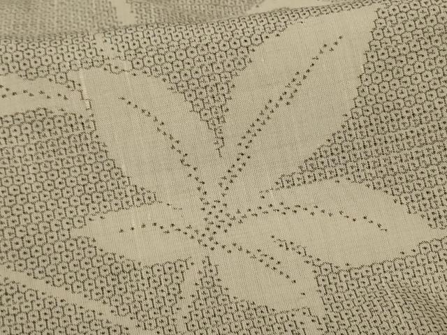 平和屋着物*夏物 本塩沢 夏塩沢 90亀甲 唐草文 正絹 逸品 AABE9022jd