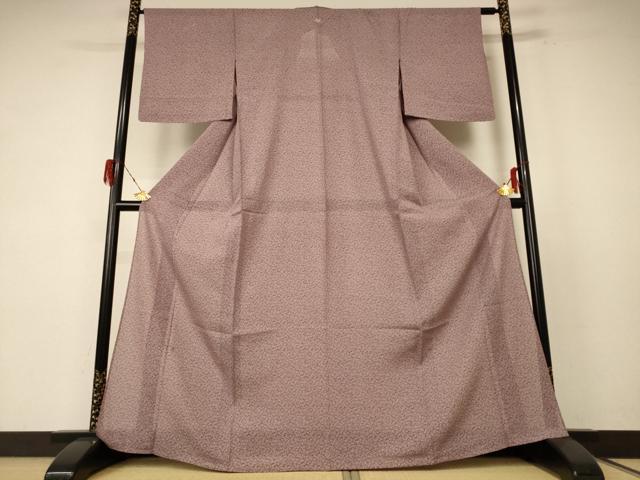 平和屋着物*夏物 小紋 絽 葉づくし 正絹 逸品 AABE9019jd