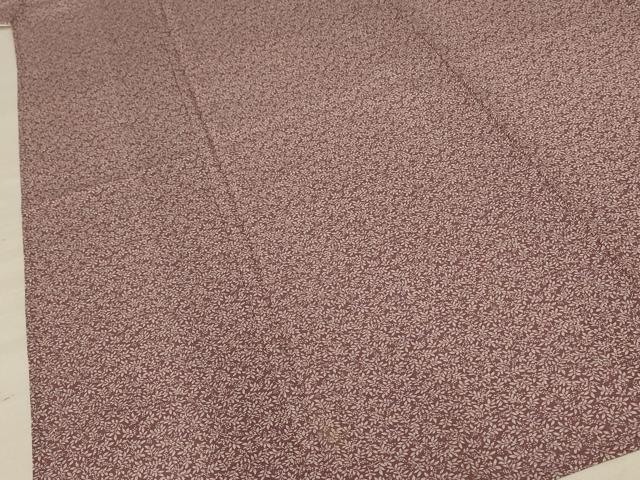 平和屋着物*夏物 小紋 絽 葉づくし 正絹 逸品 AABE9019jd