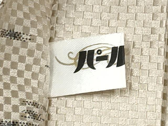 平和屋着物●全通柄袋帯 絣文様 正絹 逸品 CABB9437hy