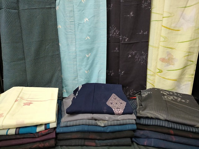 平和屋本店□夏物 小紋 絽 紗 まとめて20点 蝶 花柄 ろうけつ染め