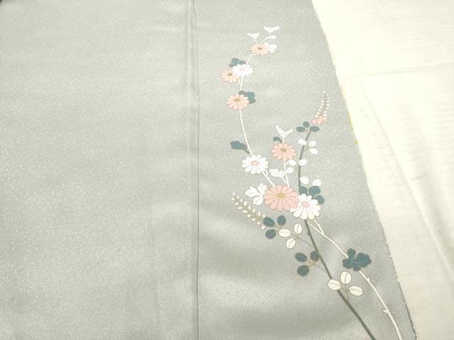 平和屋着物●訪問着 道長花文 金彩 正絹 逸品 AABF1365ck